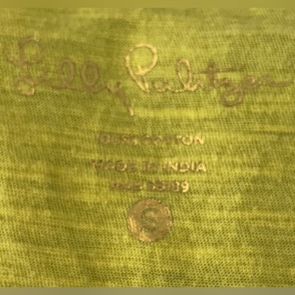 NWT - Lilly Pulitzer Women’s Small Yellow Sleeveless McKee Top with Pom Poms - Picture 3 of 16